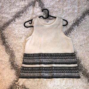 Madewell black and white sweater